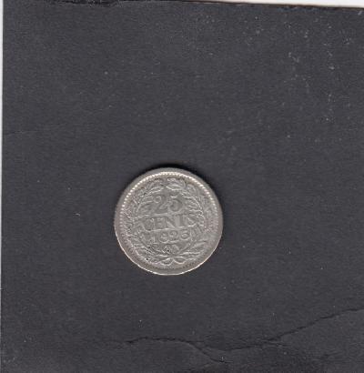 Beschrijving: 25 Cent WILHELMINA  